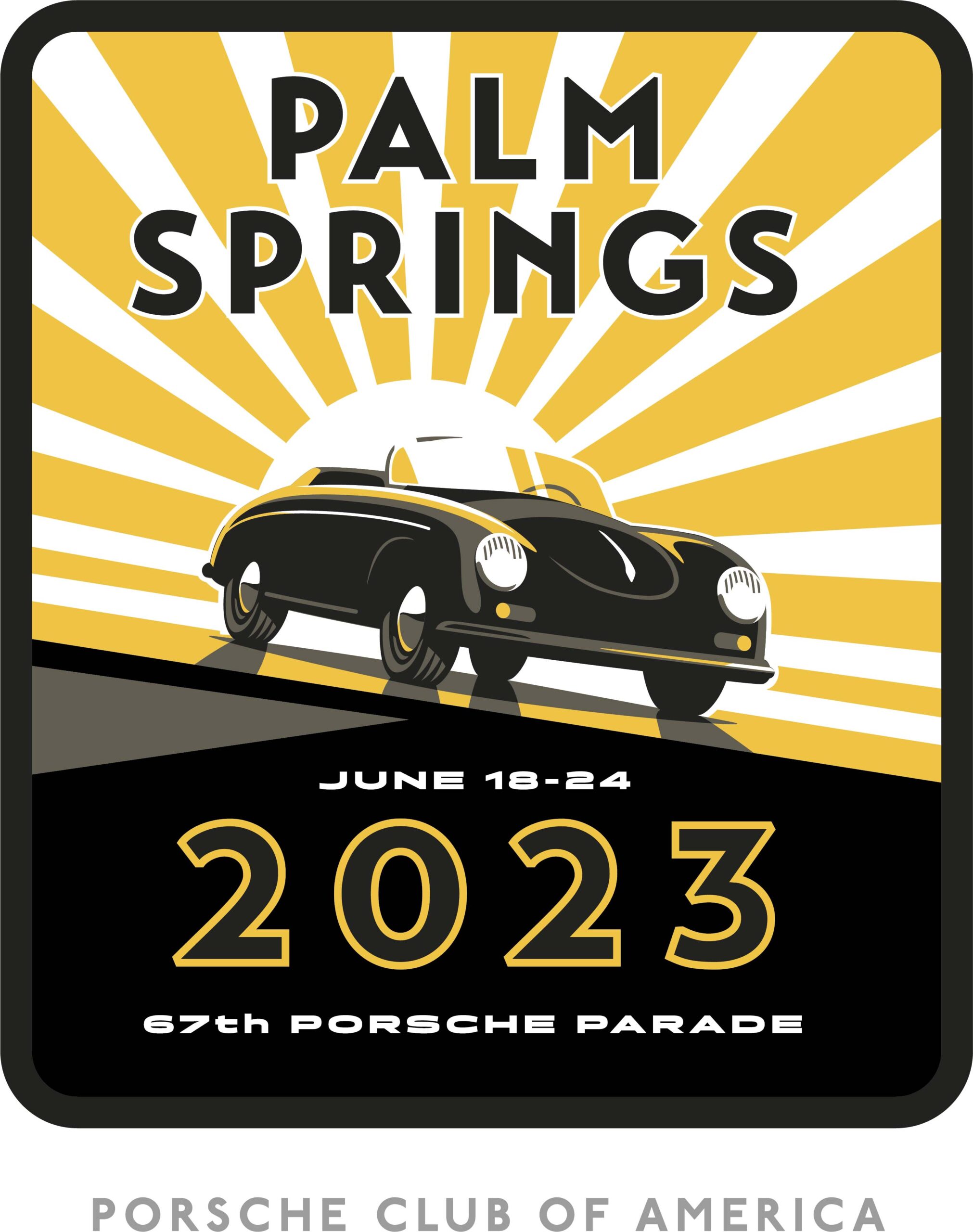 Porsche parade 2023 logo
